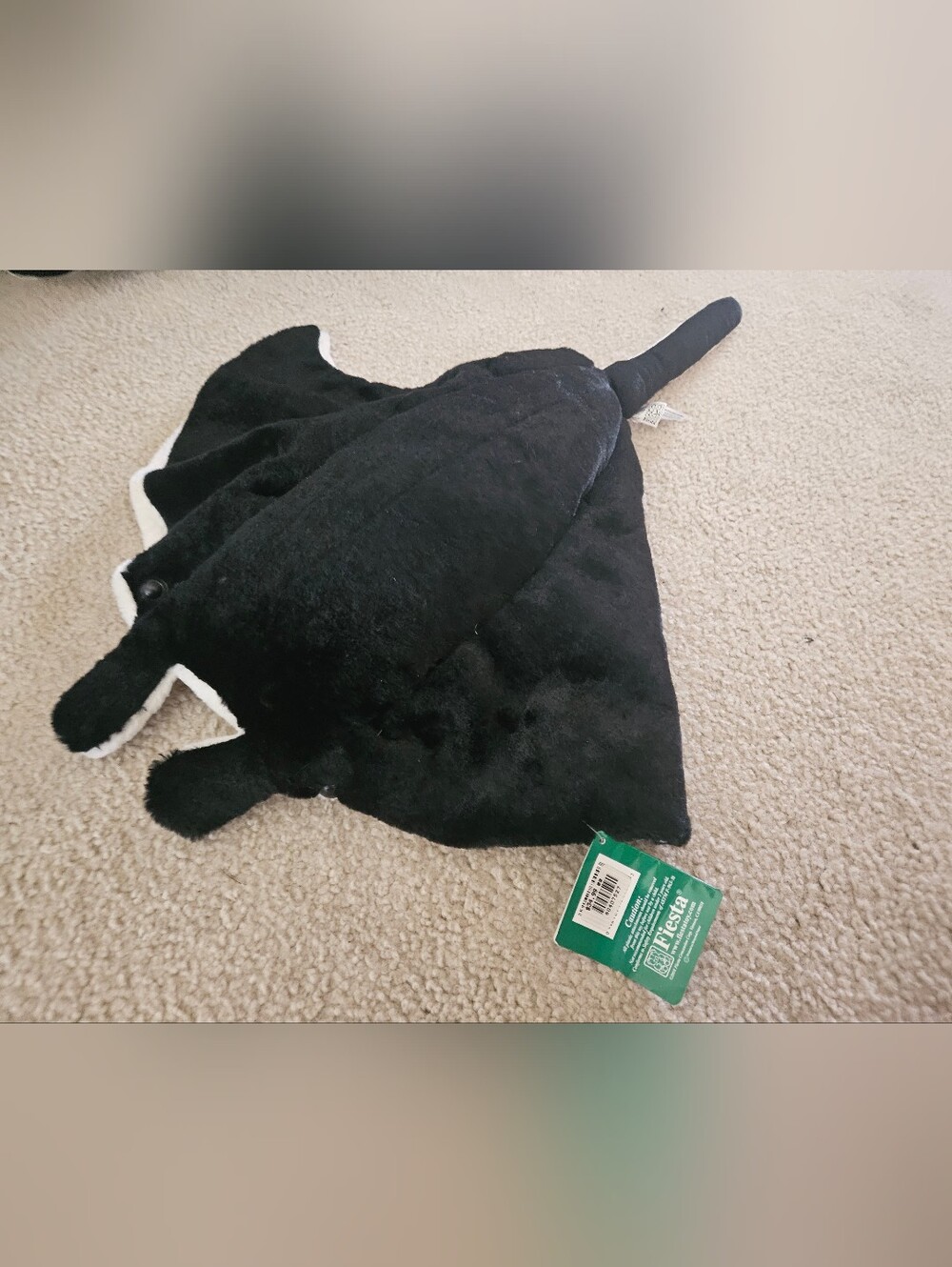 Manta Ray, High Quality Stuffed Plush Realistic Fiesta Plush With Tags.